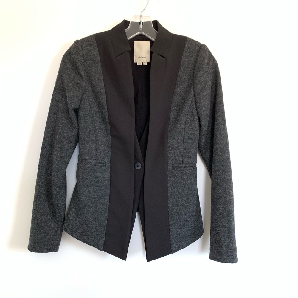 Elevenses Anthropologie Wool Blend Blazer Jacket 0 - Picture 1 of 8